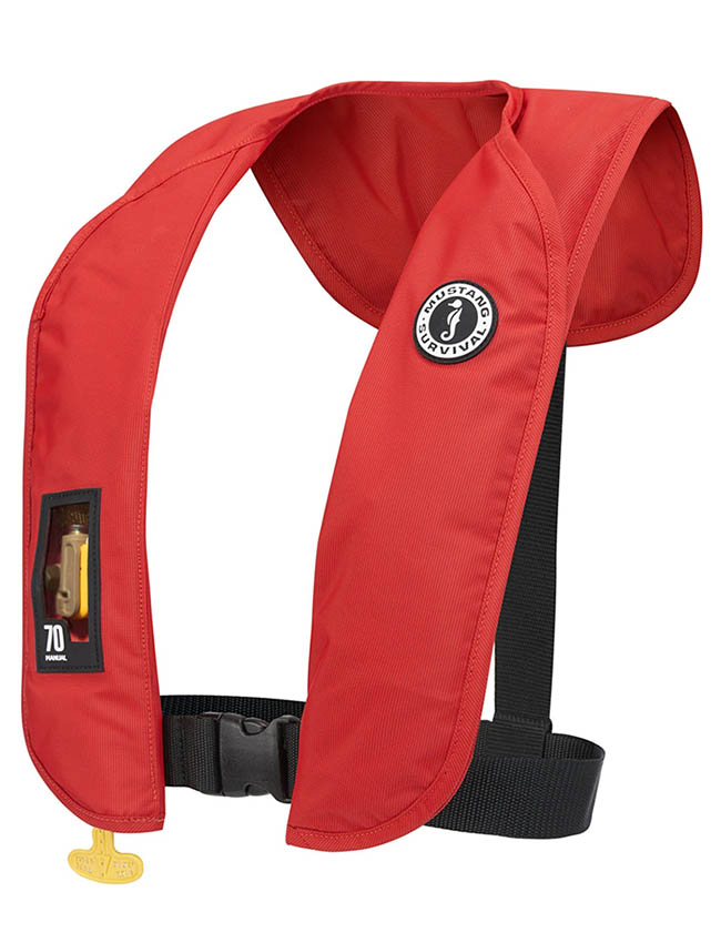Mustang MIT 70 Manual Inflatable PFD MD4041-RD - Grey