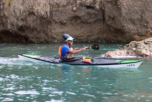 Trak 2.0 Foldable Kayak - Black with Bright Green
