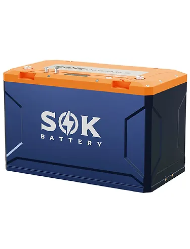 Alt: SOK 12V 314Ah LiFePO4 lithium battery product view