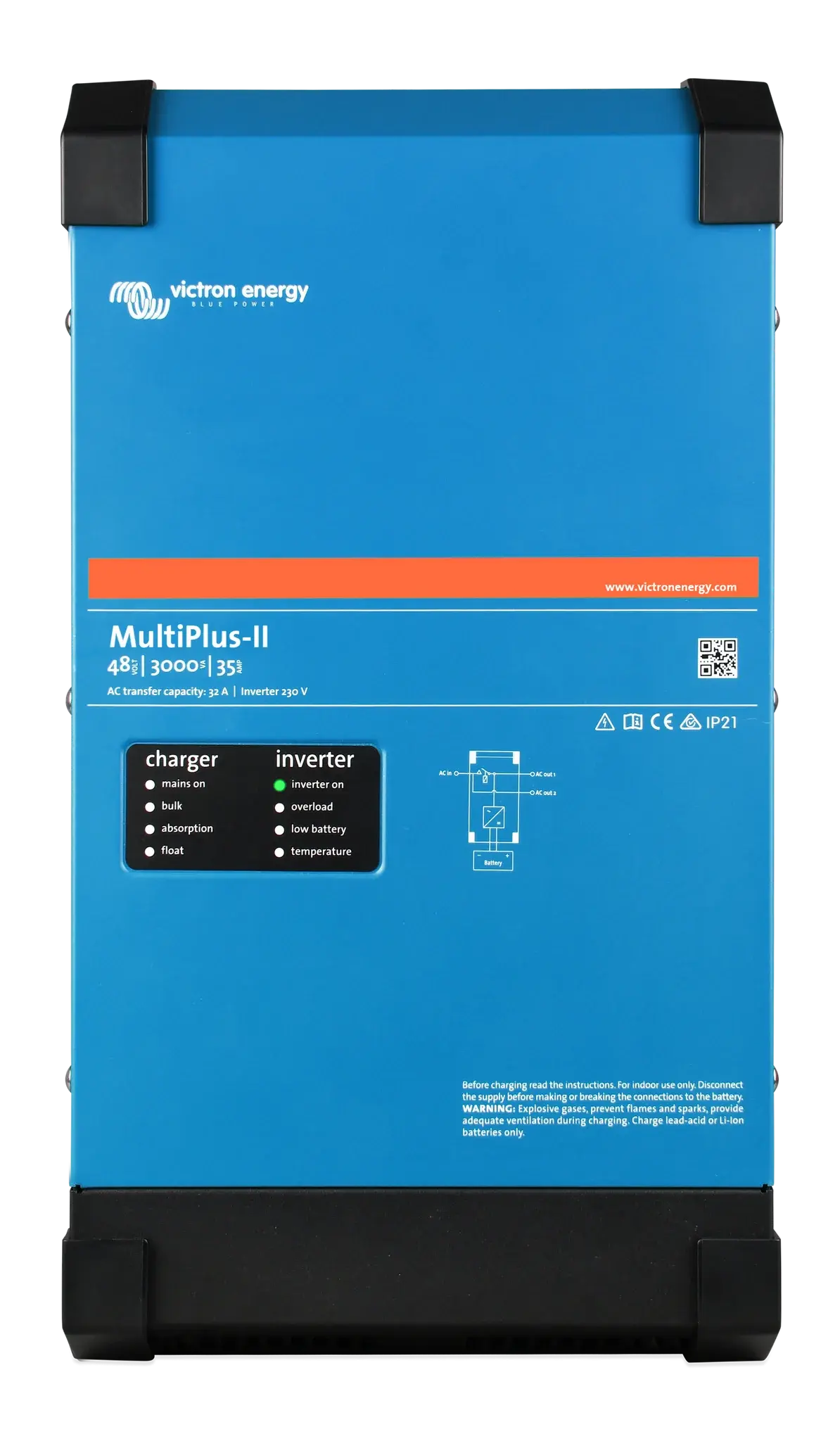 Victron Energy Inverter/Charger MULTIPLUS-II 48/3000/35-50 120V PMP482305102 Victron Energy