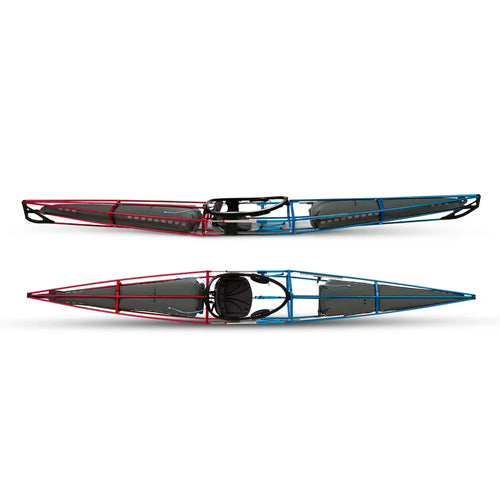 Trak 2.0 Foldable Kayak - Black with Light Blue