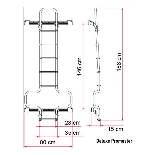 Fiamma Deluxe Promaster ladder