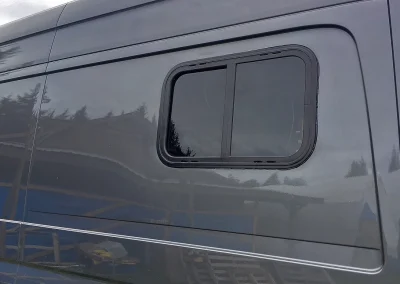 side window of Sprinter Van