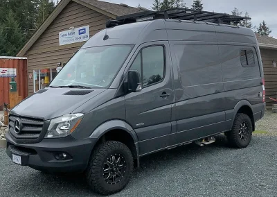 exterior of finished project Sprinter Van conversion