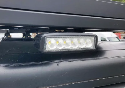 auxiliary lighting on top of Sprinter Van conversion