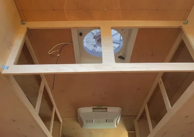 building the framework for a Sprinter Van conversion