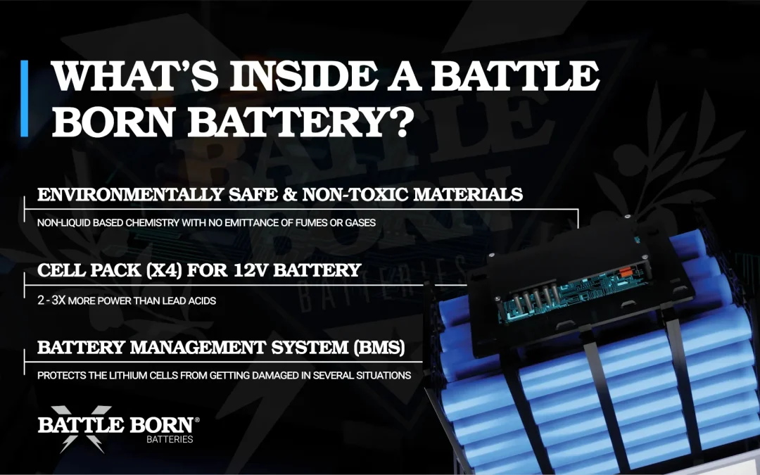 A summary of the internals of a Battle Born battery