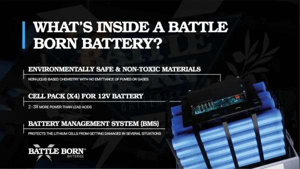 A summary of the internals of a Battle Born battery