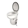 Airhead Tejo Composting toilet with lid up